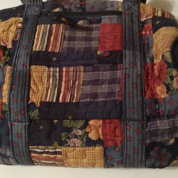 Vtg Boho Hippie Patchwork Americana Donna Sharp Hand Bag Cottagecore Purse - Picture 5 of 8